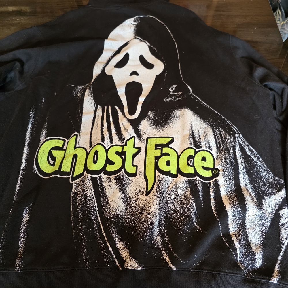Ghost Face Black Hoodie Size 2xl